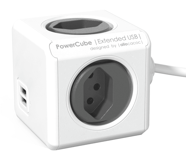 Abzweigstecker PowerCube Extended USB 4 x T13