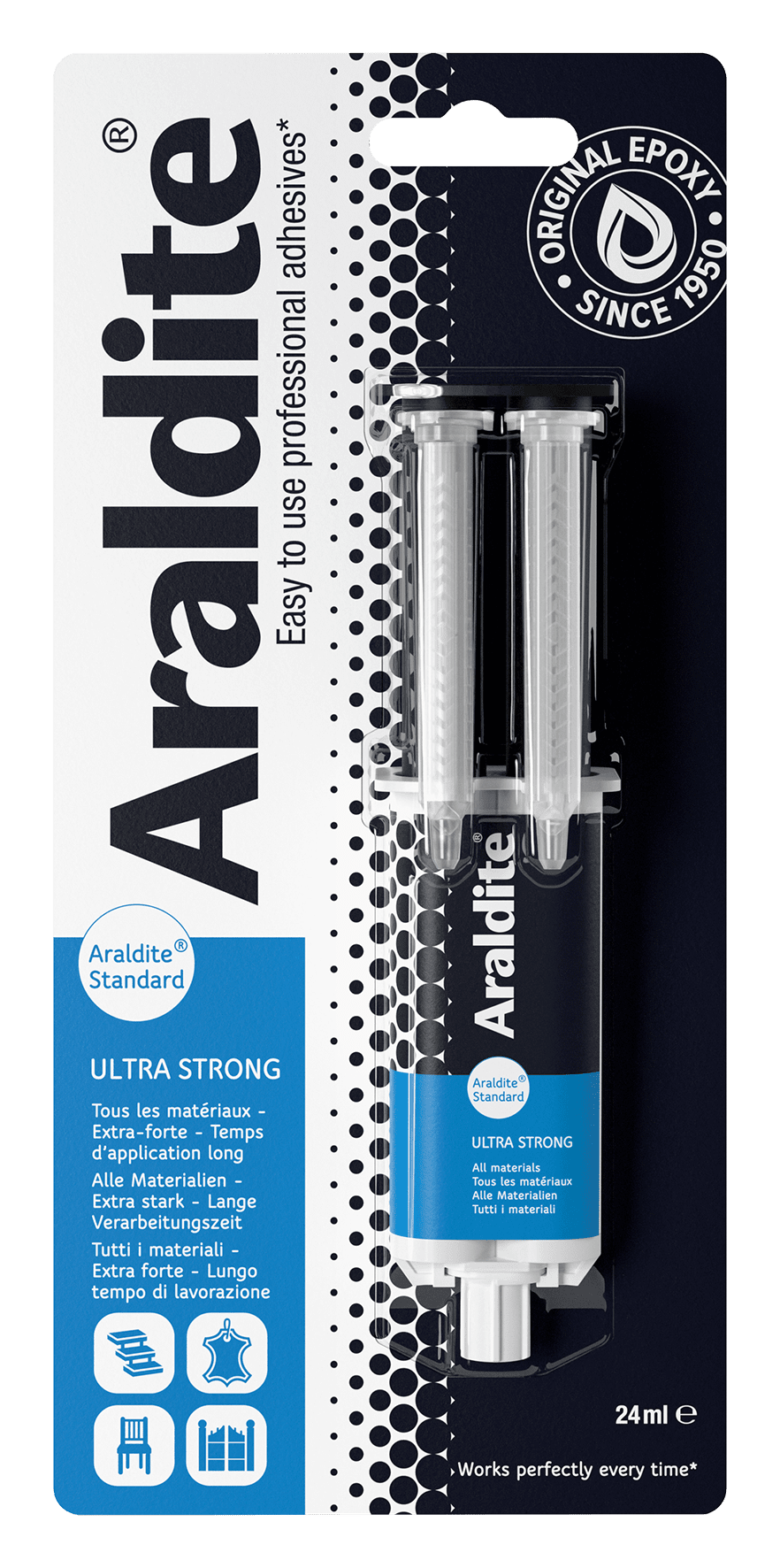 Araldite 2K-Klebstoff Ultra Strong 24 ml Spritze