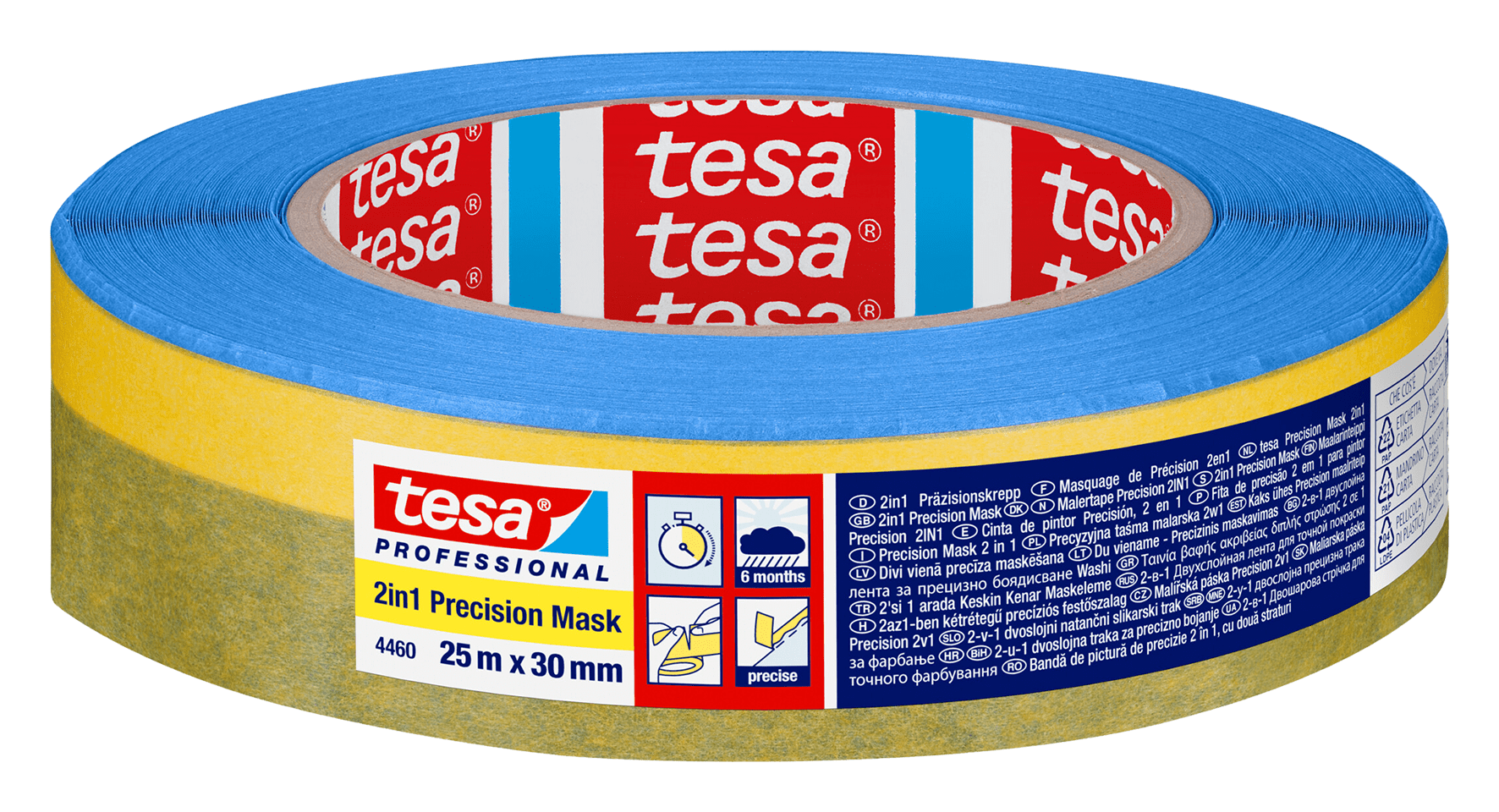 Tesa Präzisionskrepp 2 in 1 30 mm x 25m